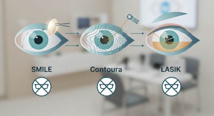 SMILE vs Contoura vs LASIK - Garg Eye Hospital
